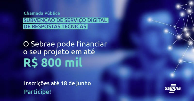 sebrae vai selecionar startup para desenvolverem um software